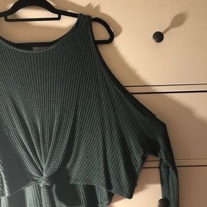 Exposed Shoulder Sweater
